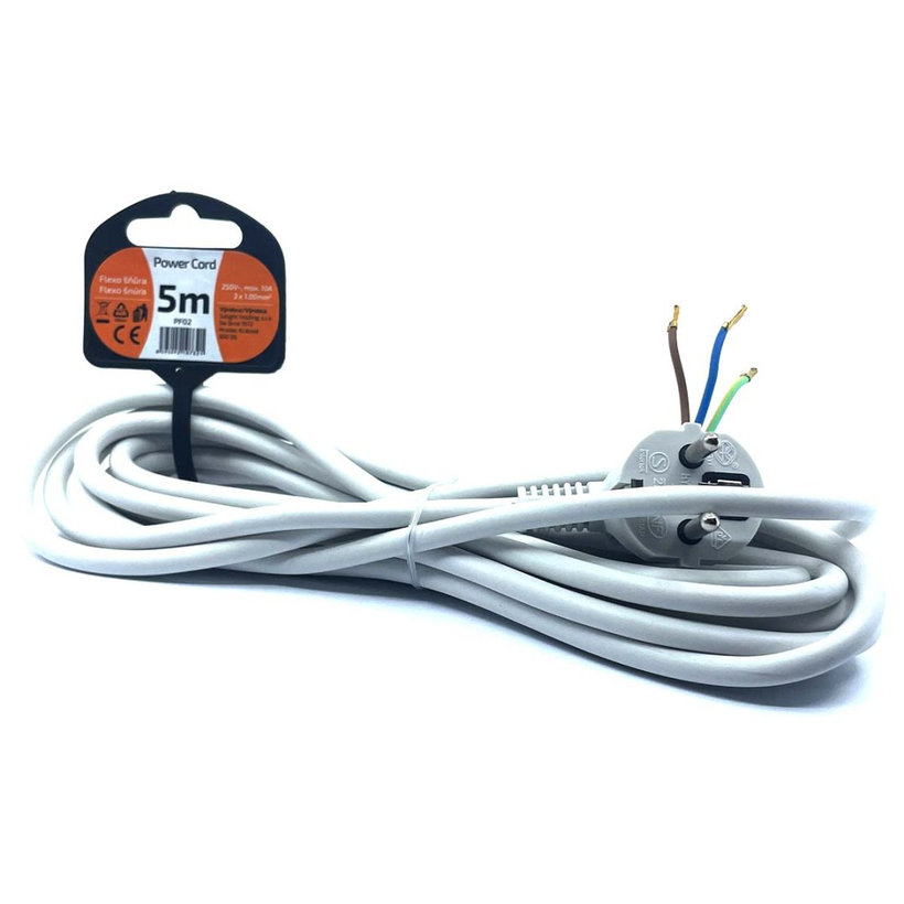 Flexo šnúra 5m 3x1 biela