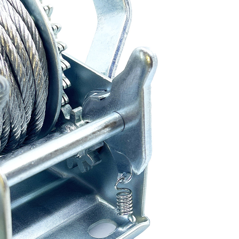 Ručný naviják 1100kg, 5mm x 10m, oceľ lano