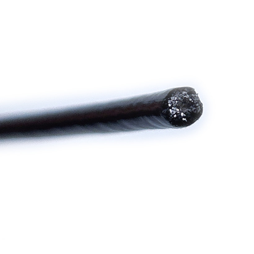 Oceľové lano DIN 3060 6x19 poplastované čierne 3/4mm