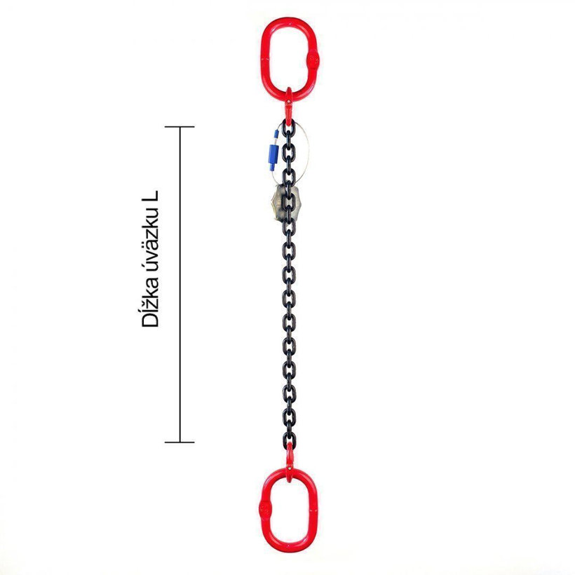 Reťazový záves oko-oko tr 80 so skracovačom (4,5 m, 8000 kg, 16 mm)