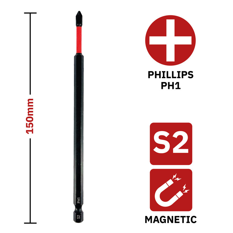 Bit magnetický PH1x150 mm