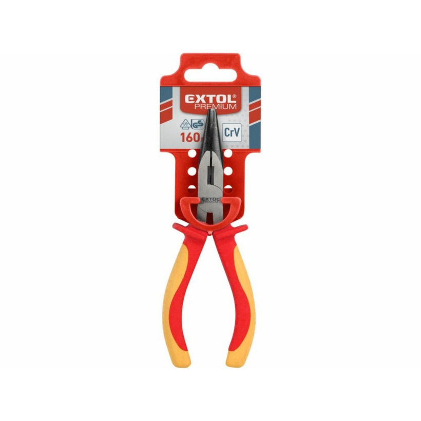 Kliešte polguľaté priame 160 mm