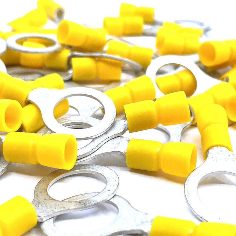 Izolované Cu káblové oká lisovacie žlté 6mm²