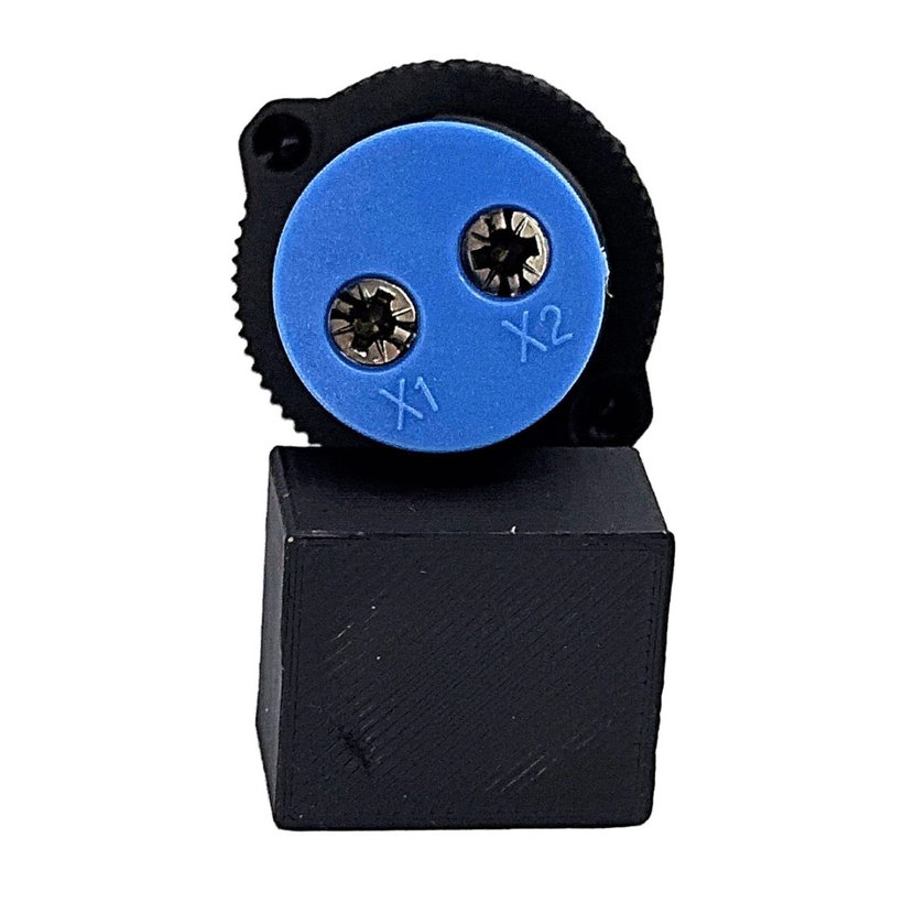 Kontrolka LED modrá 16mm