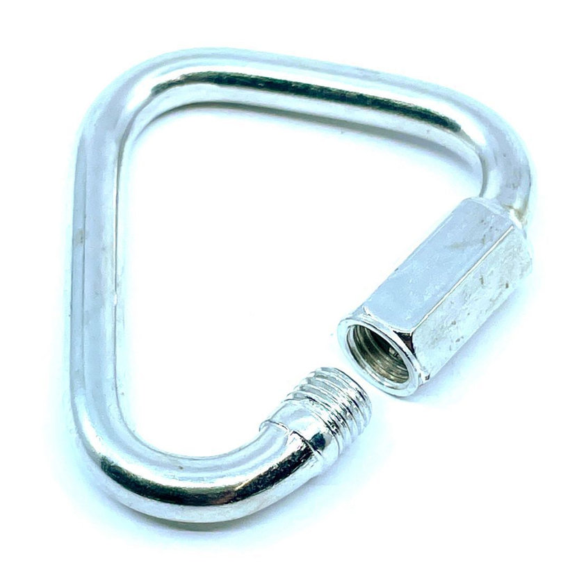 Karabína s maticou trojuholníková pozinkovaná 10mm