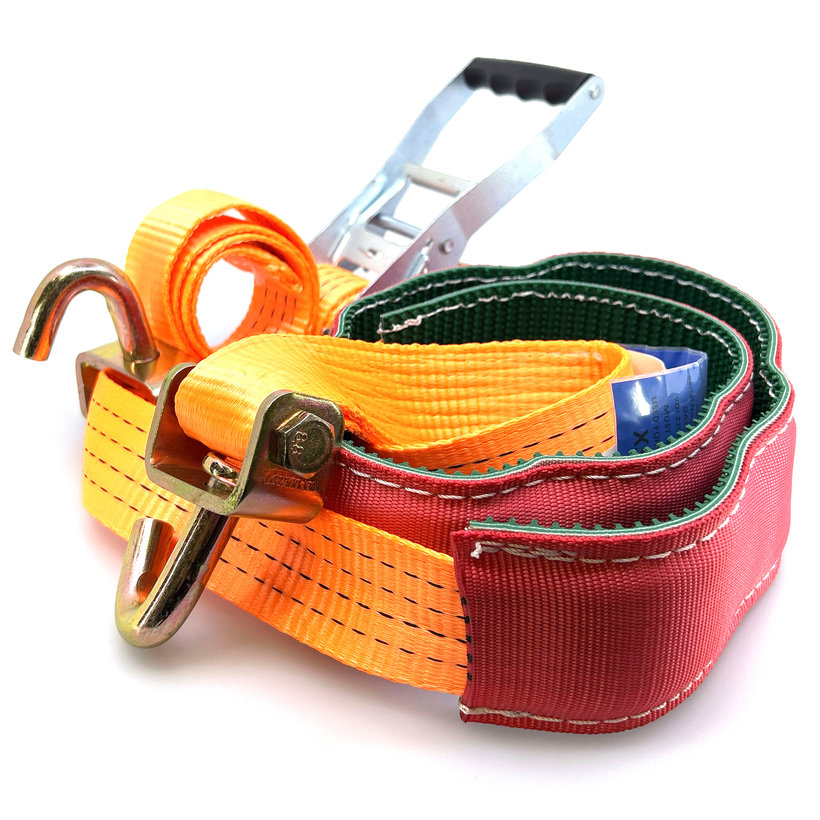 Gurtňa na odťahovku s návlekom 4T - 3,5m + 3 otočné háky