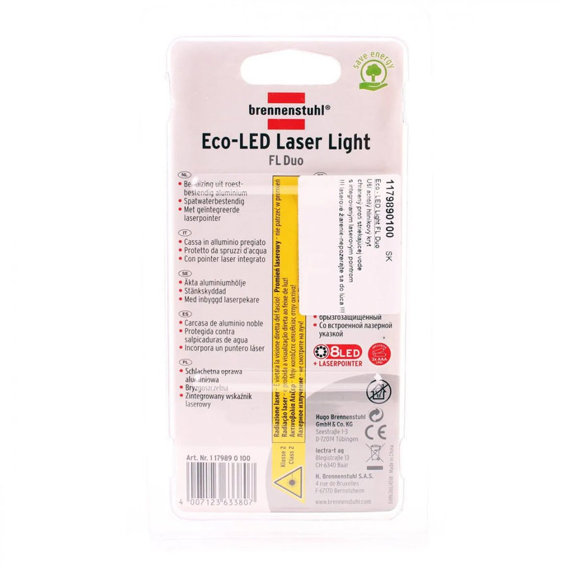 Eco-LED laserové svietidlo 8xLED