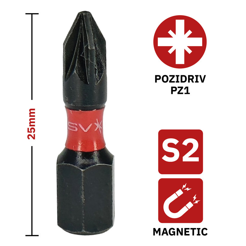 Bit magnetický PZ1x25 mm