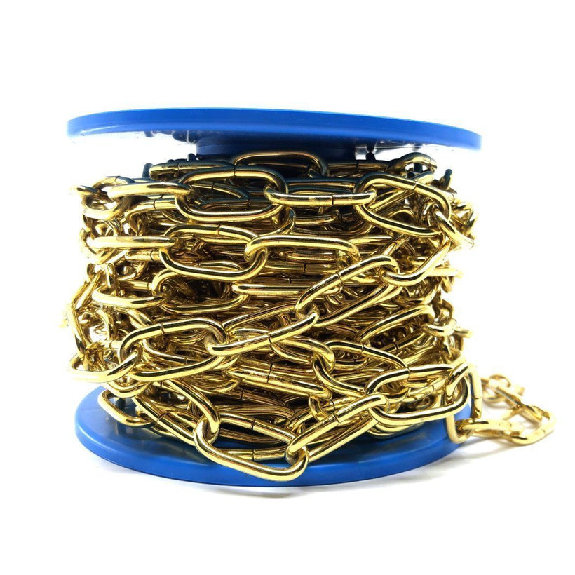 Reťaz ozdobná/žltý zinok 4mm