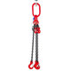 Reťazový záves oko-3 hák tr 80 so skracovačom (1,5 m, 17 000/11 800 kg, 16 mm)