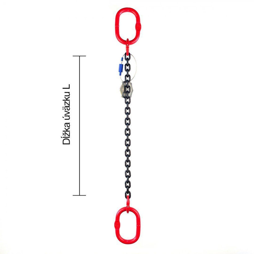 Reťazový záves oko-oko tr 80 so skracovačom (1 m, 8000 kg, 16 mm)