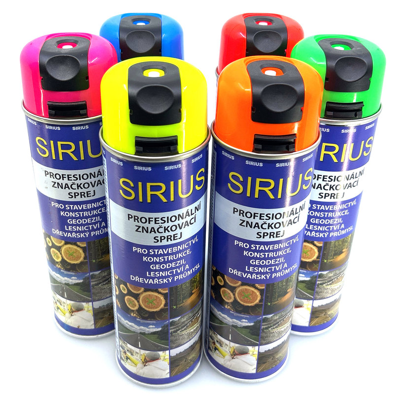 Značkovací sprej SIRIUS ČERVENÝ - 500 ml