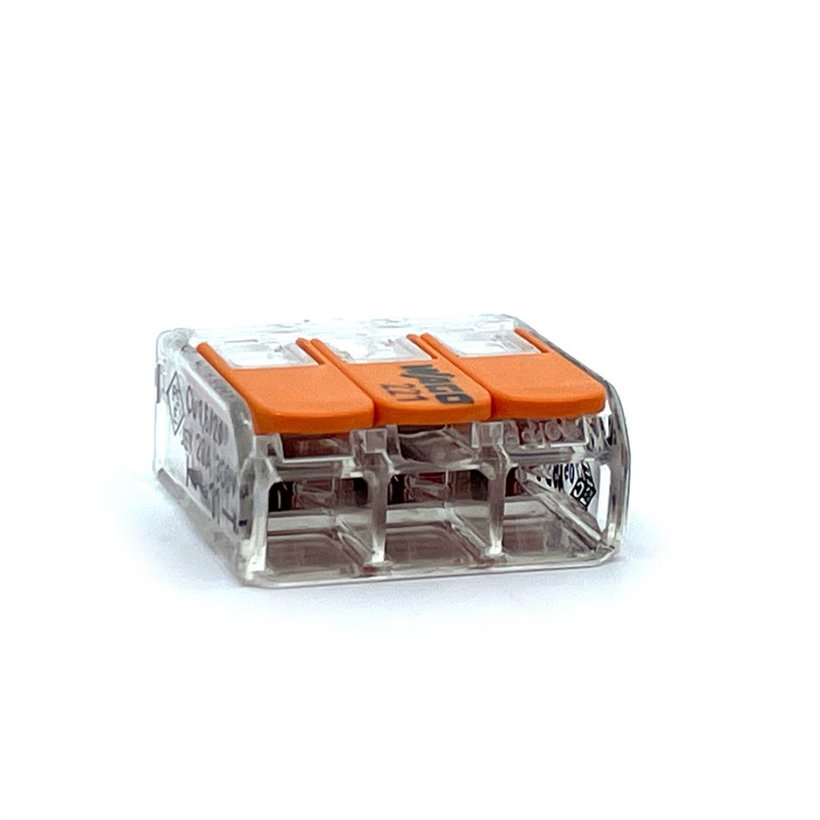 Svorka bezskrutková s páčkou - 3 vodiče