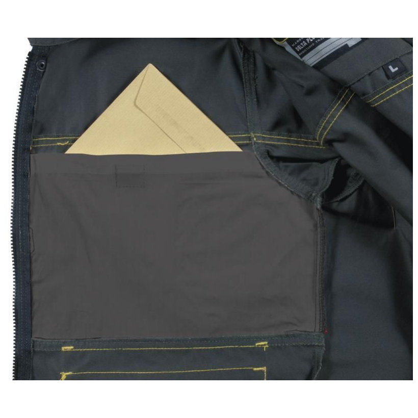 Pracovná bunda D-MACH sivá-žltá XXL