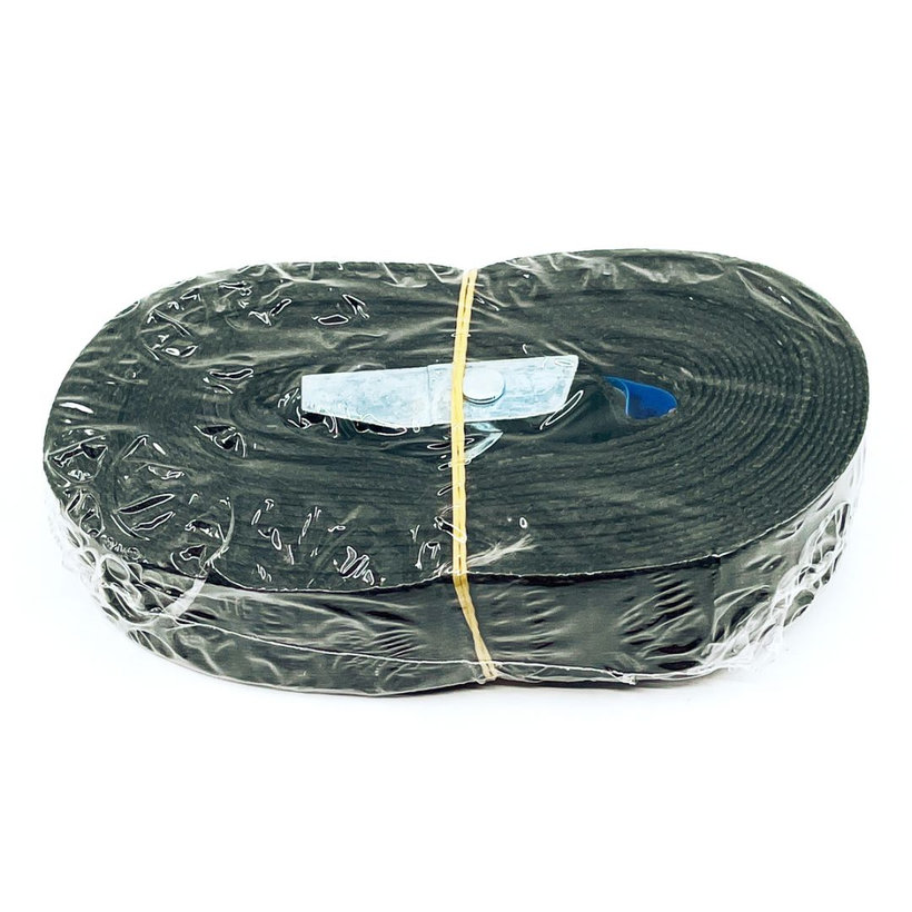 Jednodielny rýchloupínací pás so sponou a voľným koncom čierny 4M