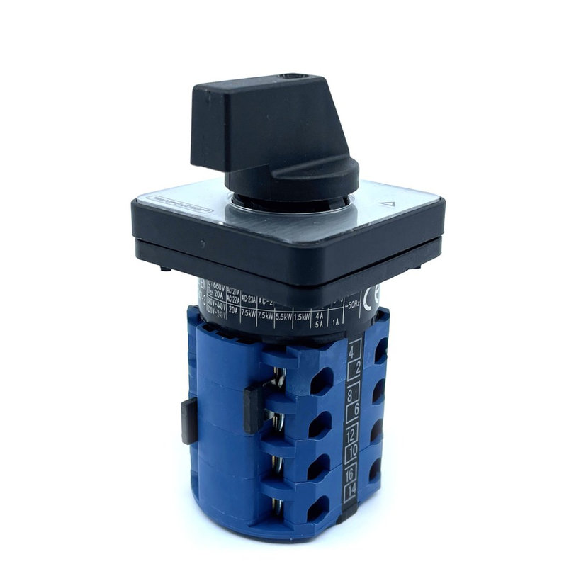 Vačkový prepínač motora hviezda-trojuholník 20A