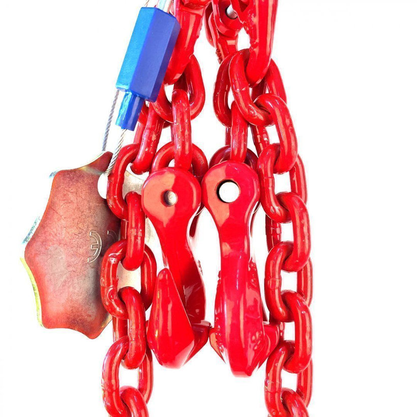 Reťazový záves oko-2 hák tr 80 so skracovačom (6 m, 2800/2000 kg, 8 mm)