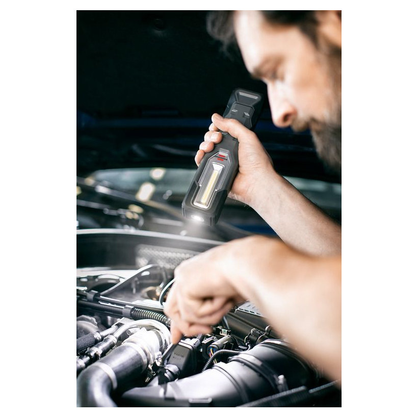 LED akumulátorová ručná lampa HL 1000 A