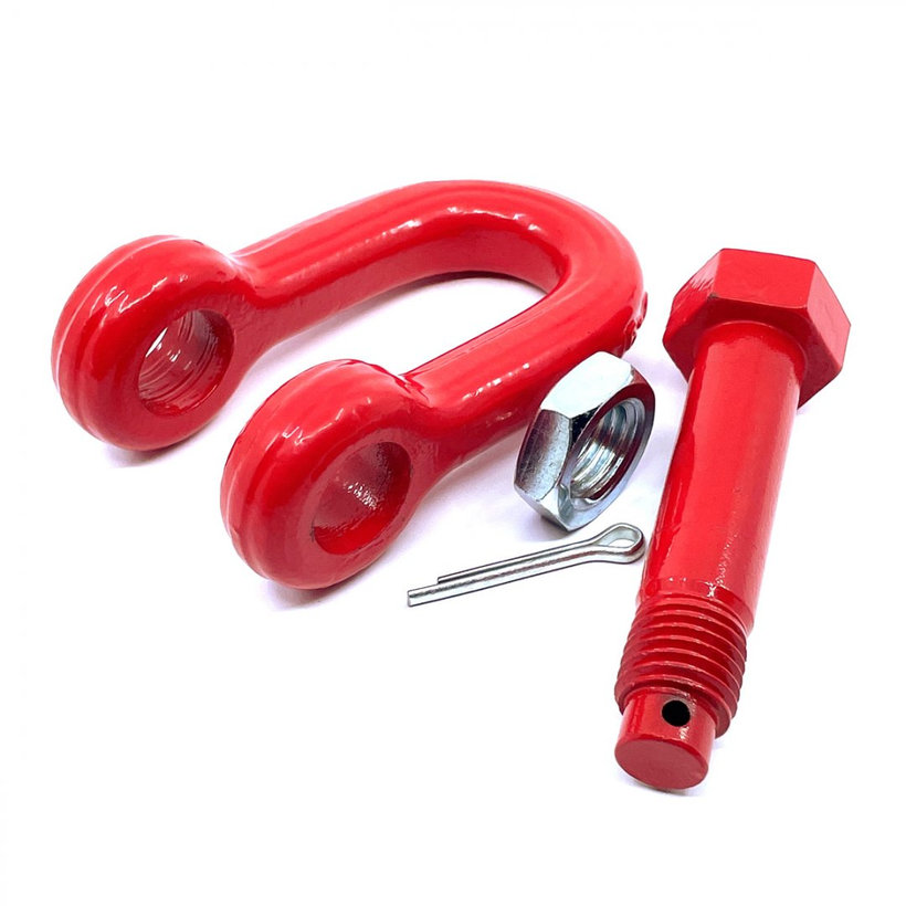 Pevnostný strmeň tvar D tr 80 červený 10mm