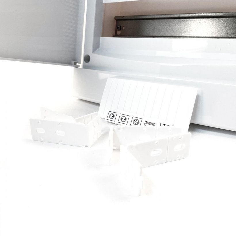 Rozvodnica zapustená biela U18 - C/N 392x232x106mm