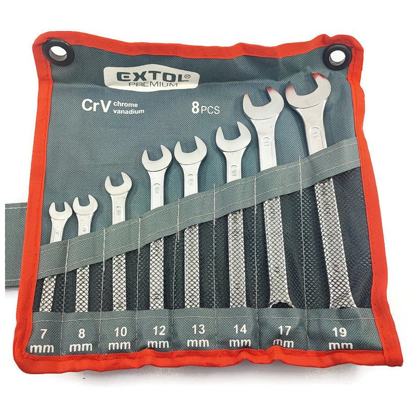 Kľúče oko - vidlica, 8-dielna sada