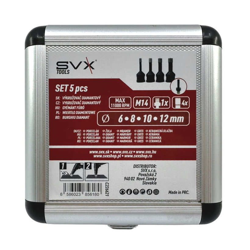 Sada vyrezávačov - diamant (6-12mm)
