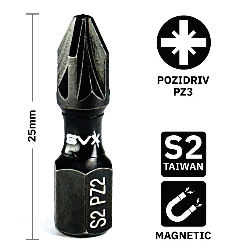Bit magnetický PZ2x25 mm