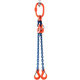 Reťazový záves oko-2 hák tr 100 so skracovačom (2 m, 14 000/10 000 kg, 16 mm)