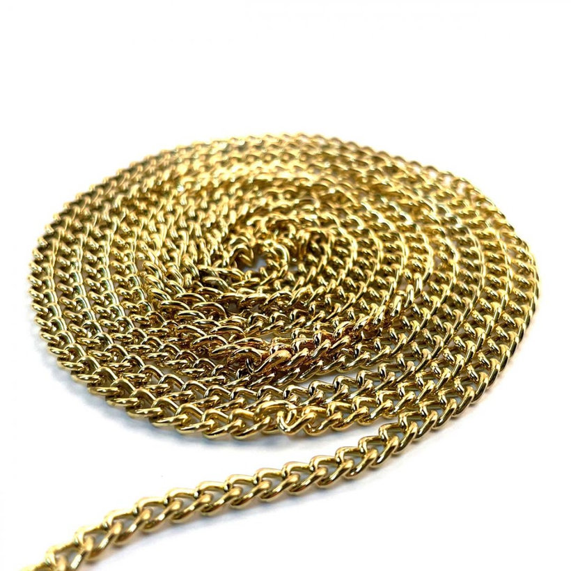 Reťaz ozdobná krútená žltý zinok 1,8mm