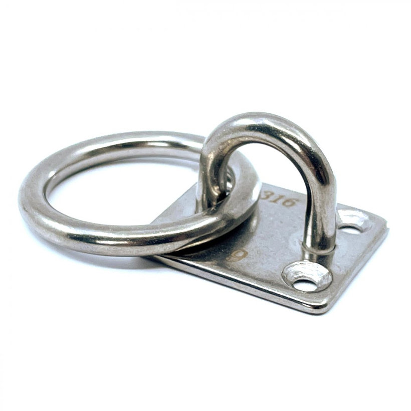 Nerezová doska s okom a krúžkom 30x35mm