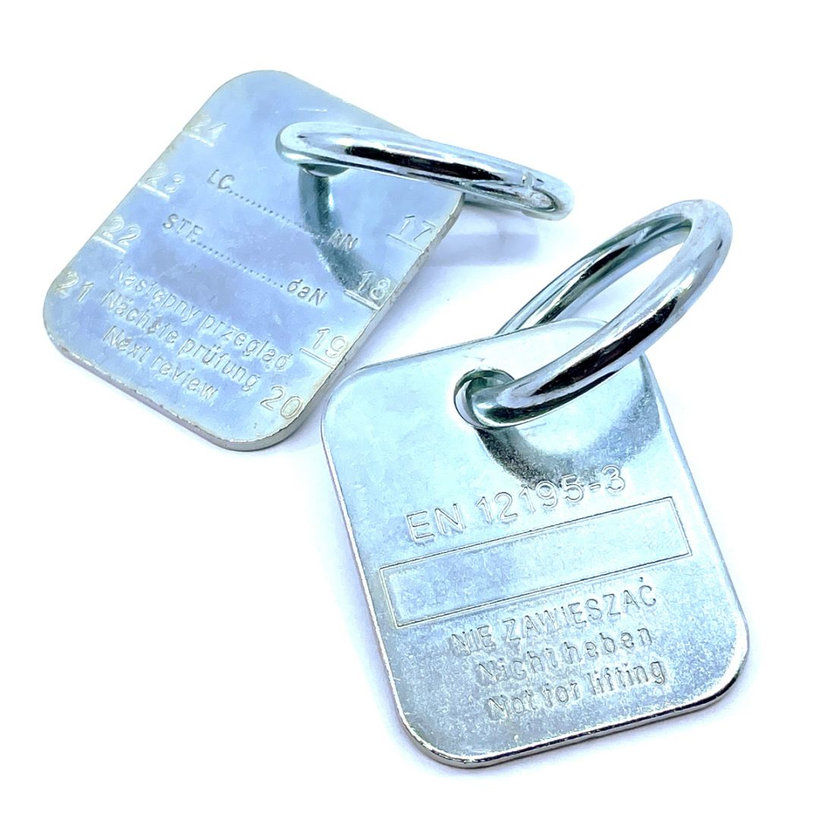 Identifikačný štítok hranatý