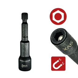 Gola hlava magnetická 8mm