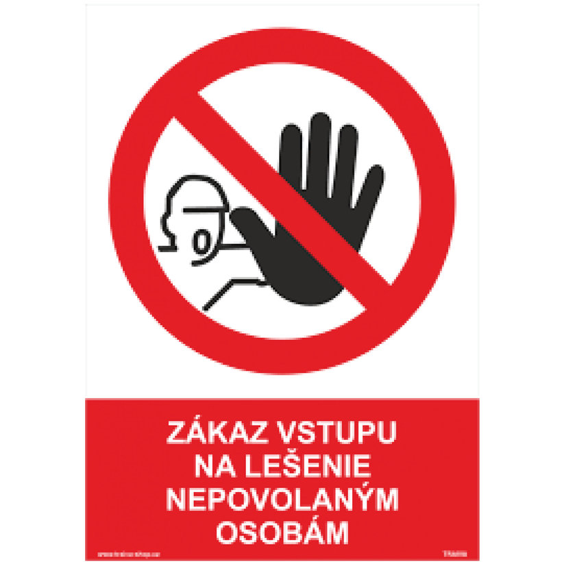 Tabuľka - Zákaz vstupu na lešenie nepovolaným osobám