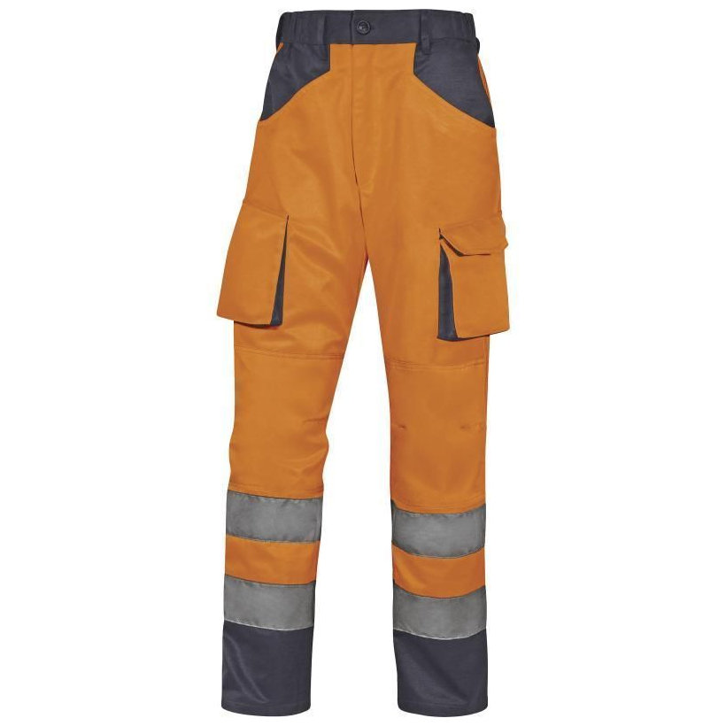 Reflexné pracovné nohavice MACH2 HV oranžové XL