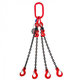 Reťazový záves oko-4 hák tr 80 so skracovačom (6 m, 2360/1700 kg, 6 mm)