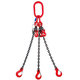 Reťazový záves oko-3 hák tr 80 so skracovačom (1 m, 17 000/11 800 kg, 16 mm)