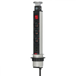 Inovatívna stolová zásuvka Tower Power s USB-nabíjačkou 2m