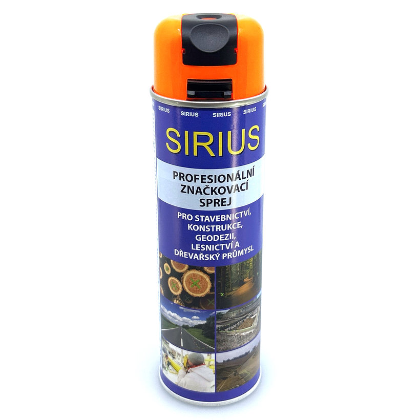 Značkovací sprej SIRIUS ORANŽOVÝ - 500 ml