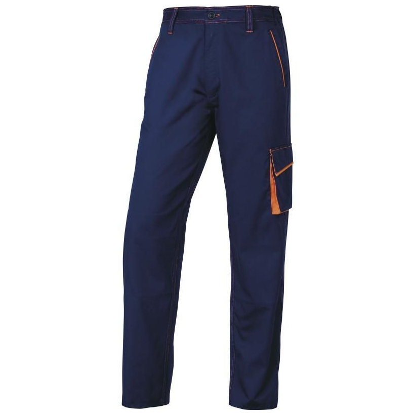 Pracovné nohavice PANOSTYLE modrá-oranžová M