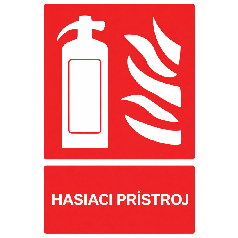 Tabuľka - Hasiaci prístroj