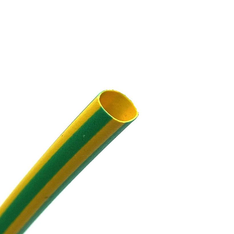 Bužírka zmršt. 2:1 zeleno-žltá 2,4/1,2mm