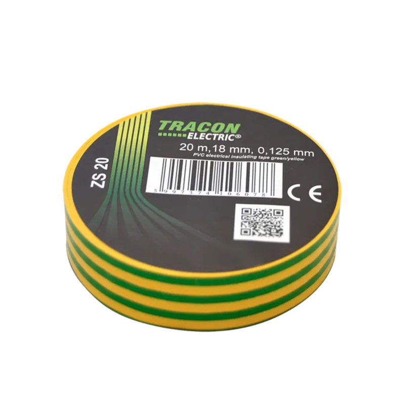 Páska izolačná žlto-zelená 20mx18mm