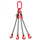 Reťazový záves oko-4 hák tr 80 so skracovačom (5 m, 2360/1700 kg, 6 mm)