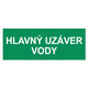 Tabuľka - Hlavný uzáver vody