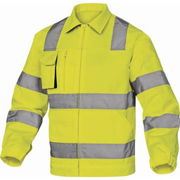 Reflexná pracovná bunda MACH2 HV žltá S