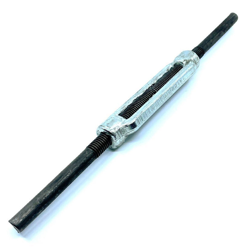 Napínač DIN 1480 rovné konce čierne M16