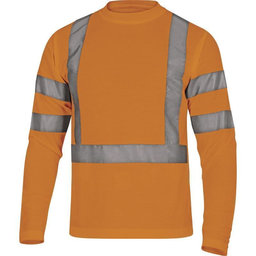 Reflexné tričko s dlhým rukávom STAR oranžové XXL