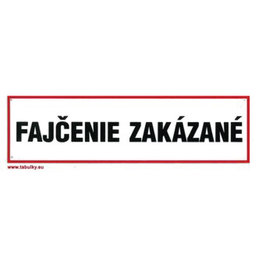 Tabuľka - Fajčenie zakázané