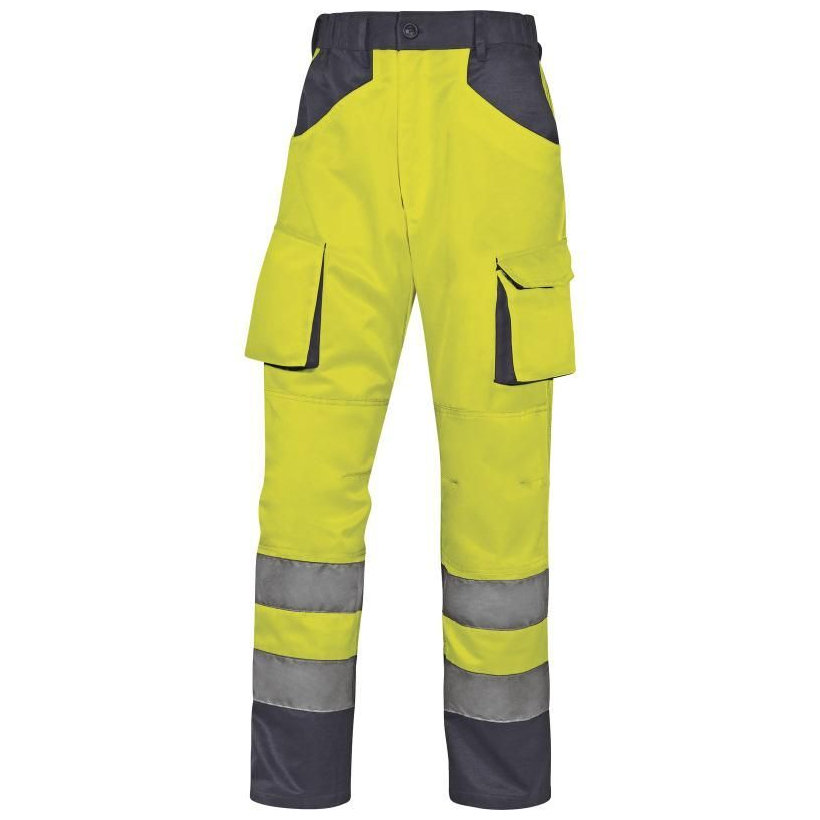 Reflexné pracovné nohavice MACH2 HV žlté