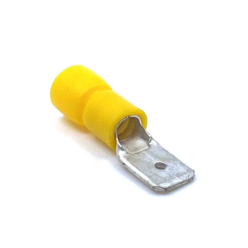 Izolované Cu lisovacie kolíky ploché žlté 6mm²